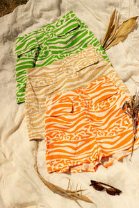 Safari Print High Waisted Shorts - Sugar + Style