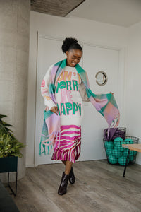 Zebra Print Satin Slip Skirt - Sugar + Style