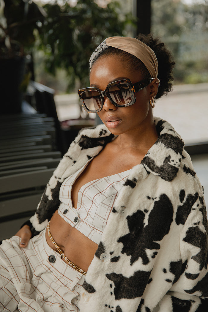 Leopard Mix Twist Headband - Sugar + Style