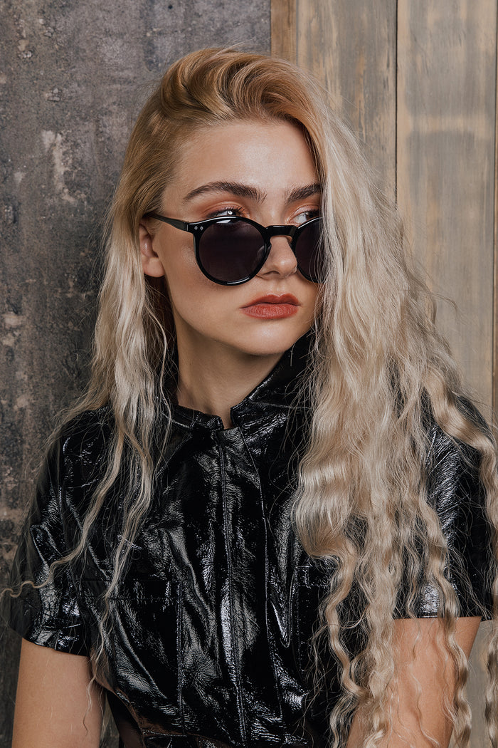 Classic Round Keyhole Sunglasses - Sugar + Style