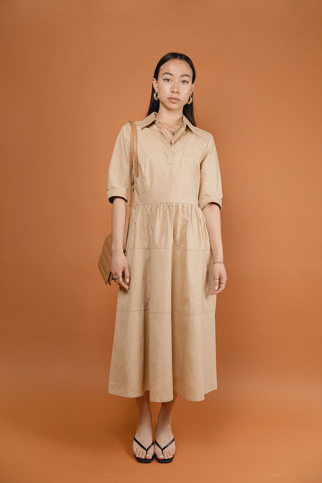 Beige shirt hotsell dress uk