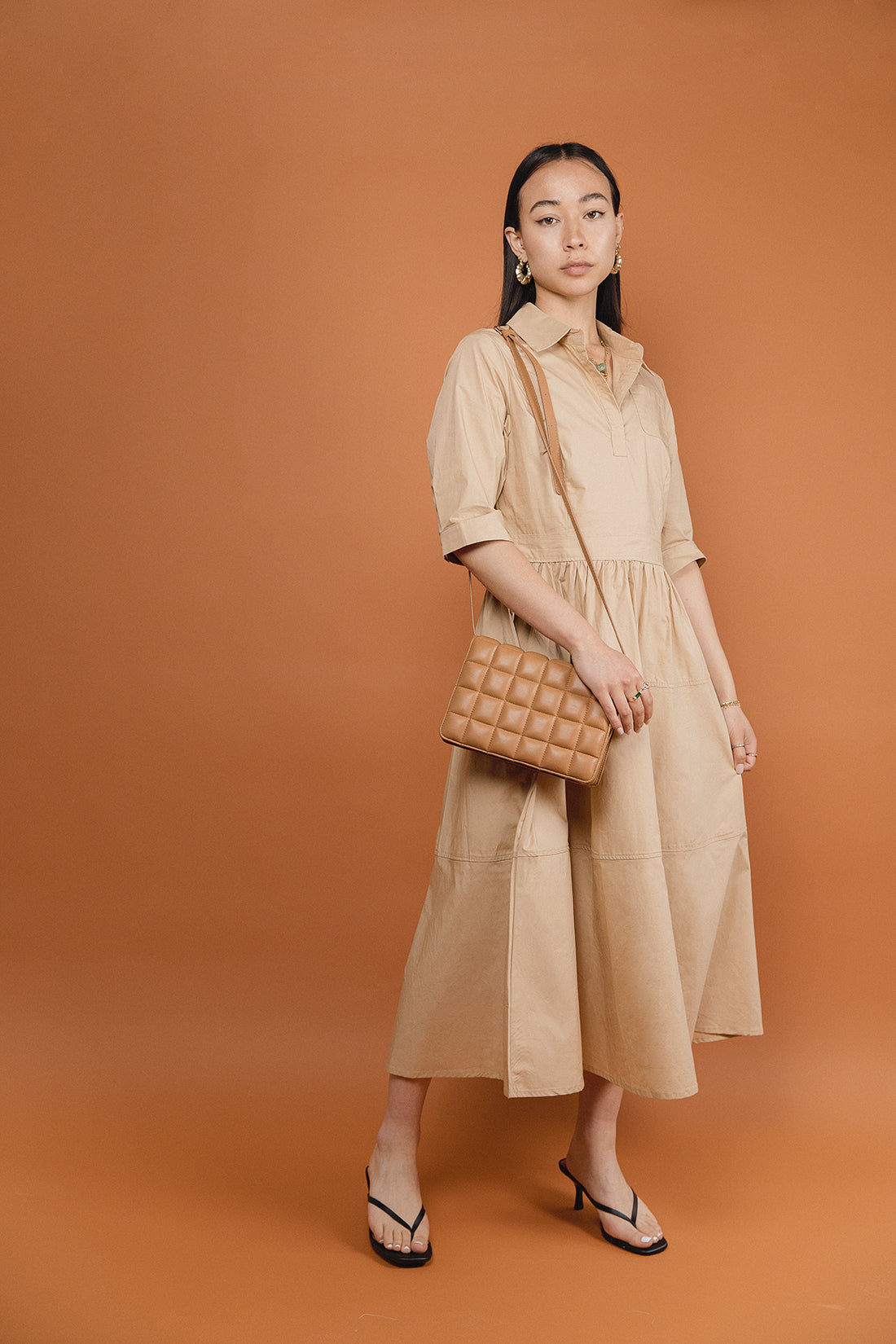 Long skirt outlet shirt dress