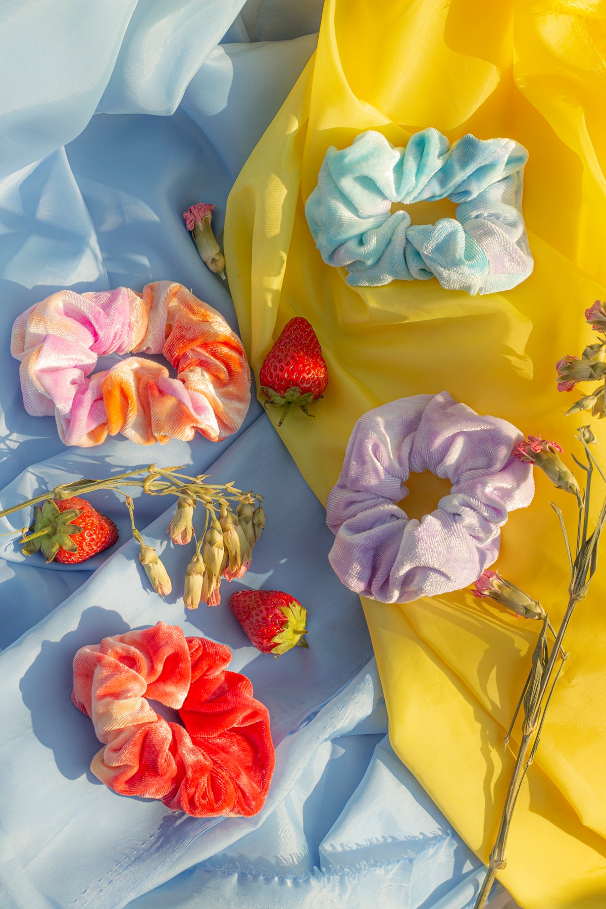 Velvet Tie Dye Scrunchie - Sugar + Style