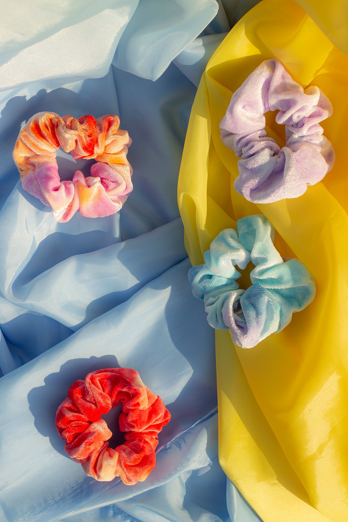 Velvet Tie Dye Scrunchie - Sugar + Style