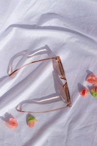 Rounded Rectangle 90s Look Sunglasses - Sugar + Style