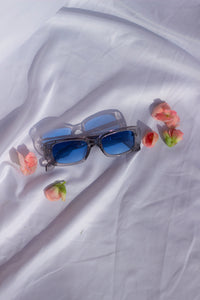 Rounded Rectangle 90s Look Sunglasses - Sugar + Style