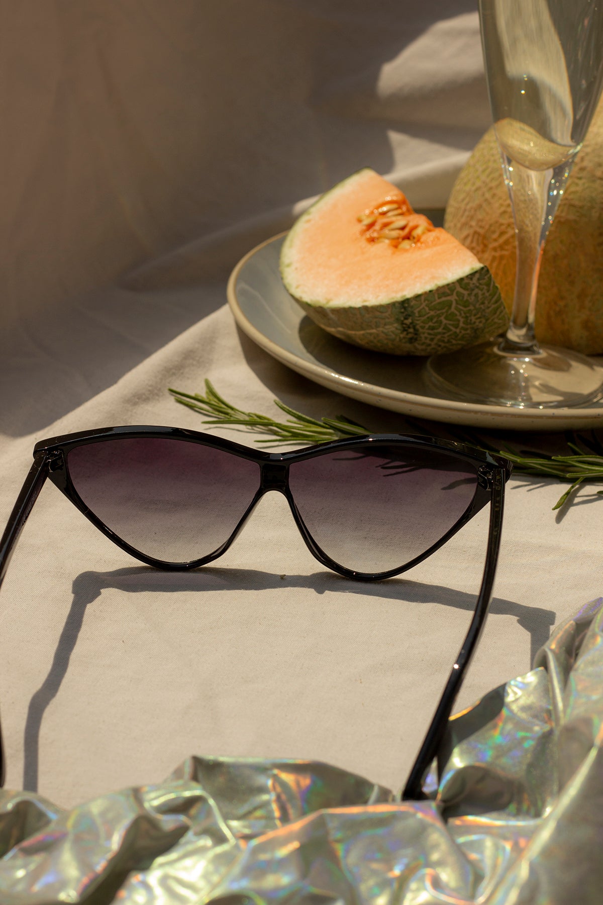 Futuristic Full Lens Cat Eye Sunglasses - Sugar + Style