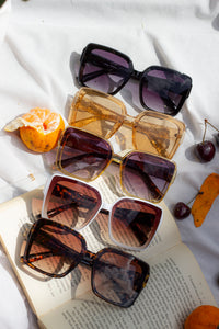 Butterfly Square Designer Monogram Sunglasses - Sugar + Style