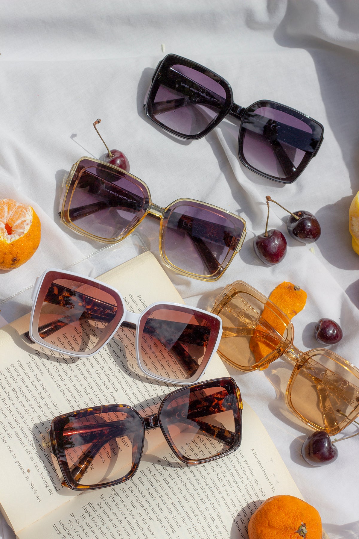 Butterfly Square Designer Monogram Sunglasses - Sugar + Style