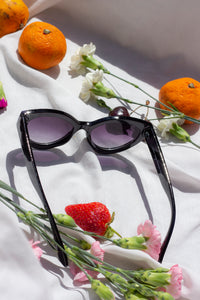 Narrow Oval Cat Eye Sunglasses - Sugar + Style